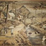 Lukisan dari Batang Pisang, sumber : Save Our Earth