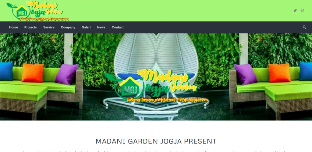 Tampak situs website Madani Garden, foto: screenshots