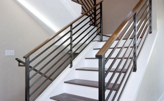 Desain handrail dan railing tangga kayu paling keren!