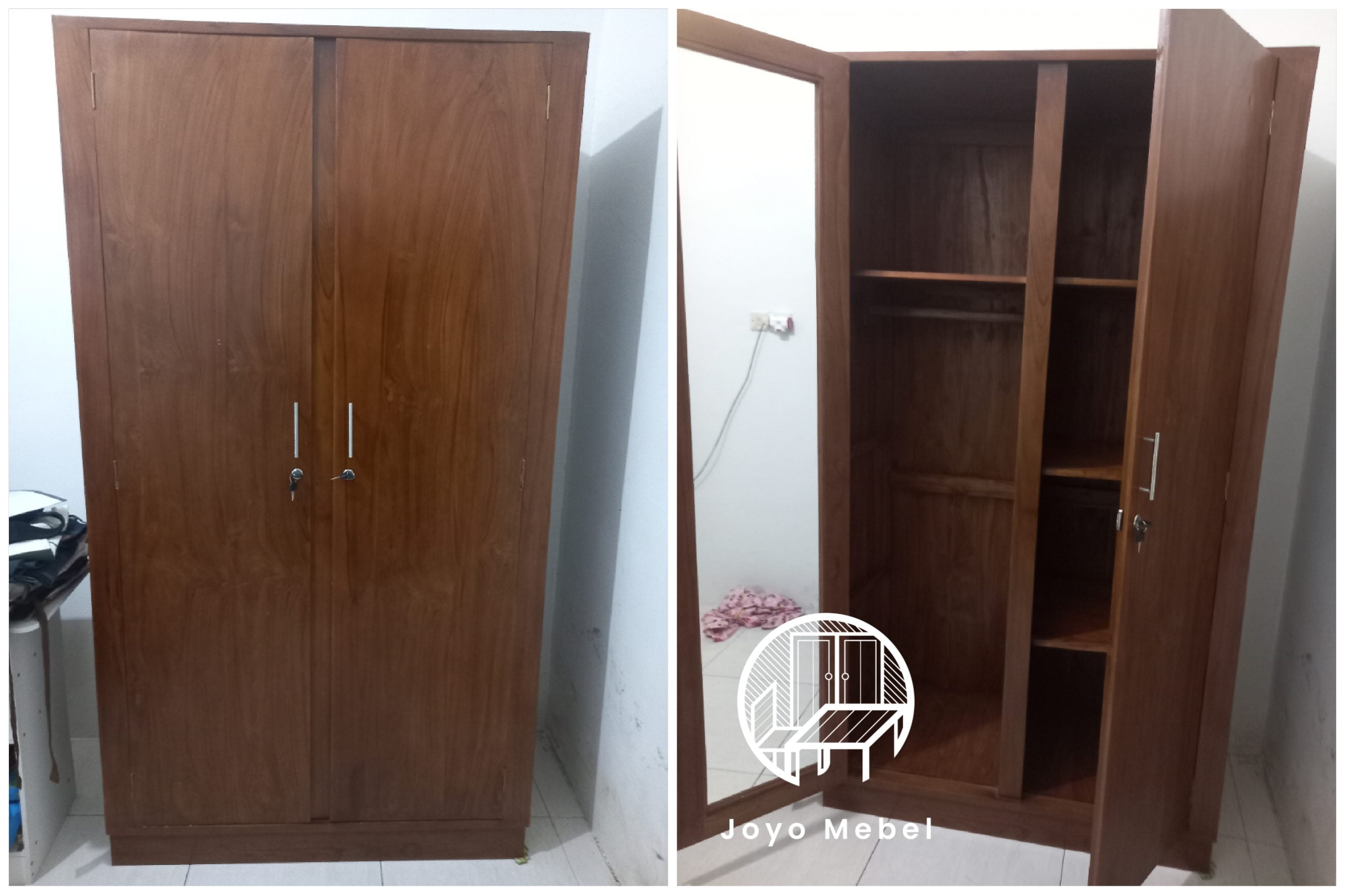 Hasil pengerjaan lemari pakaian di Banguntapan. Sumber: doc pribadi
