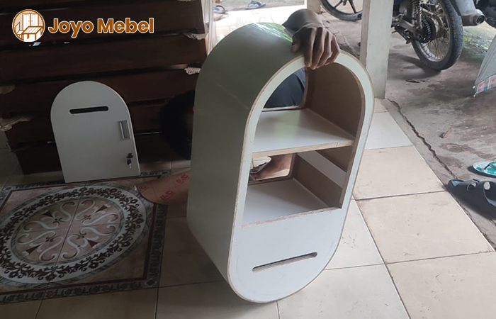 Photo booth dengan material kombinasi, Sumber: joyomebel.com
