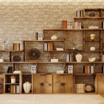 Contoh rak kayu untuk penyimpanan, Sumber: rebornfurniture.co.uk
